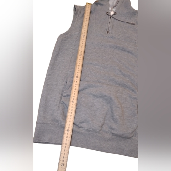Artizia TNA Women Grey Jersey Hoodie Vest Quarter Zip Logo Size SMALL. - Picture 8 of 13